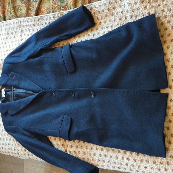 Uniqlo x ines de la fressange wool overcoat L navy - Picture 10 of 12
